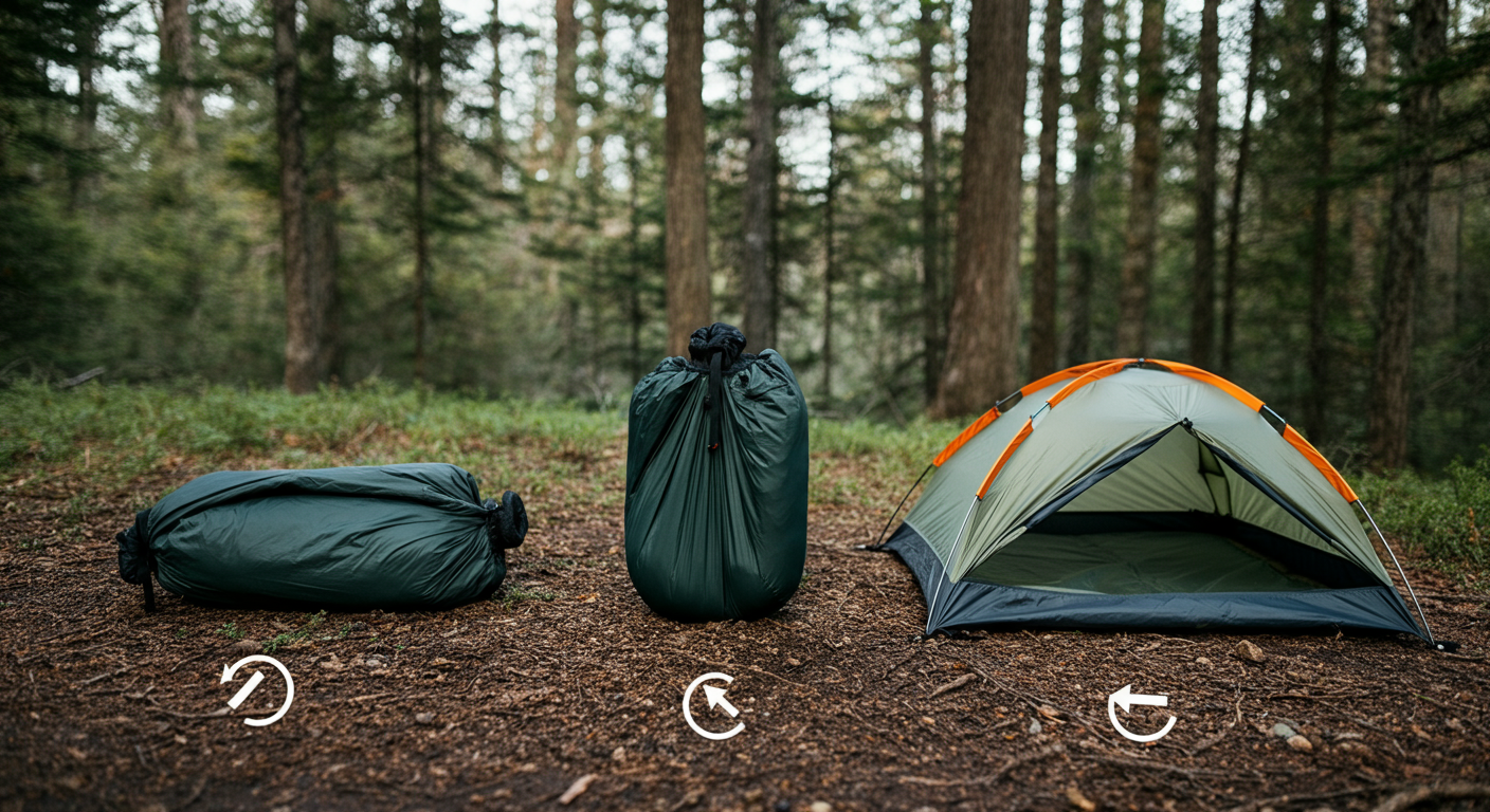 Nube gear stash transformation from aerial to ground mode